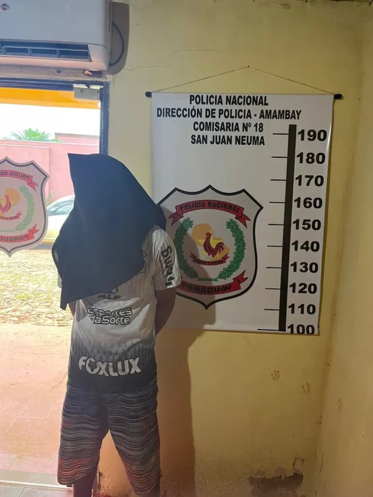 Detienen a un sujeto que apretó con cuchillo a la víctima para robarle su motocicleta en Pedro Juan Caballero