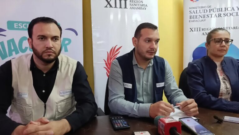 XIII Región Sanitaria advierte medidas legales por baja vacunación de niños en Pedro Juan Caballero