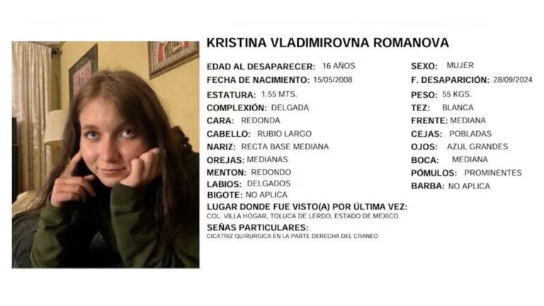 Kristina Vladimirovna: Rusia convoca al embajador de México en Moscú para interrogar a adolescente rusa en prisión estatal