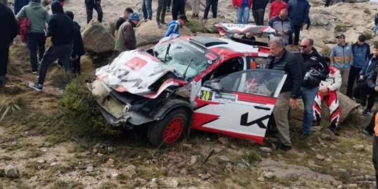 ¡Tragedia! Didier Arias tumbó mal en Rally Sudamericano, murió uno y se suspendió la carrera