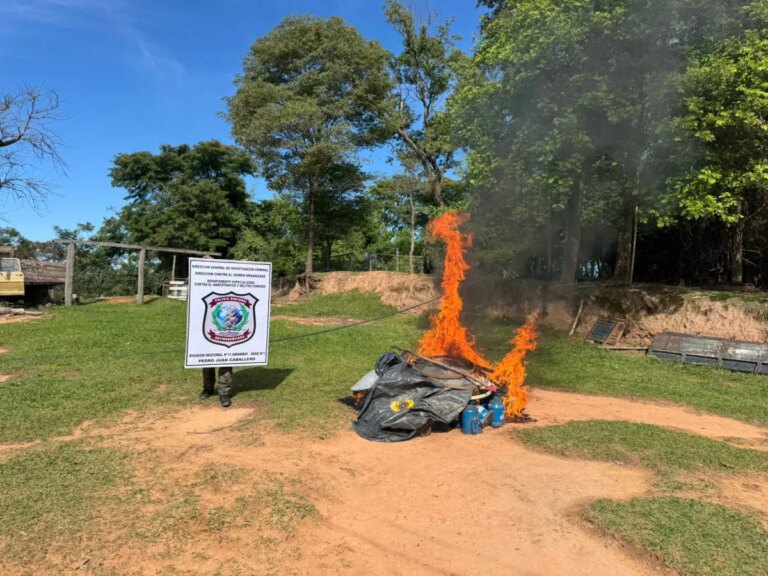 Incautan armas, motos y marihuana durante operativo en Zanja Pytã