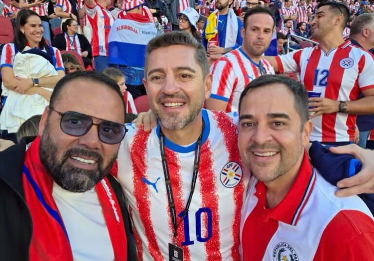 Alliana y el dueño del avión que usó Marset, juntos en el Mundial