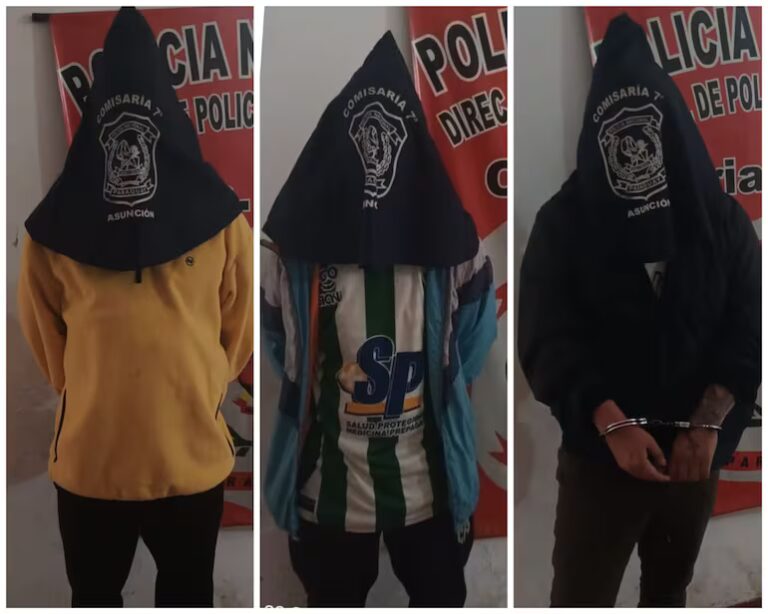Asunción: detienen a tres hombres armados tras presunta tentativa de homicidio