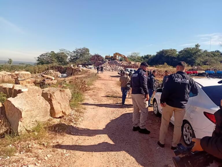 Esto encontraron en la cantera de donde salieron los explosivos del megaasalto en Santa Rita