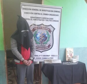 Incautan droga y detienen a un joven durante un allanamiento en Pedro Juan Caballero