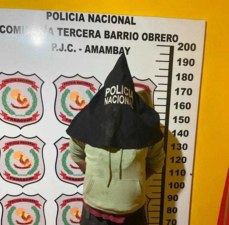 Pedro Juan Caballero: Cae un hombre que pedía limosna ebrio junto a su pequeño hijo