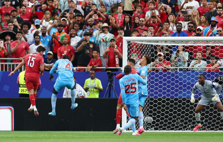 Portugal – RD Congo, partido del Mundial 2026 | Joao Neves adelanta a Portugal con un cabezazo