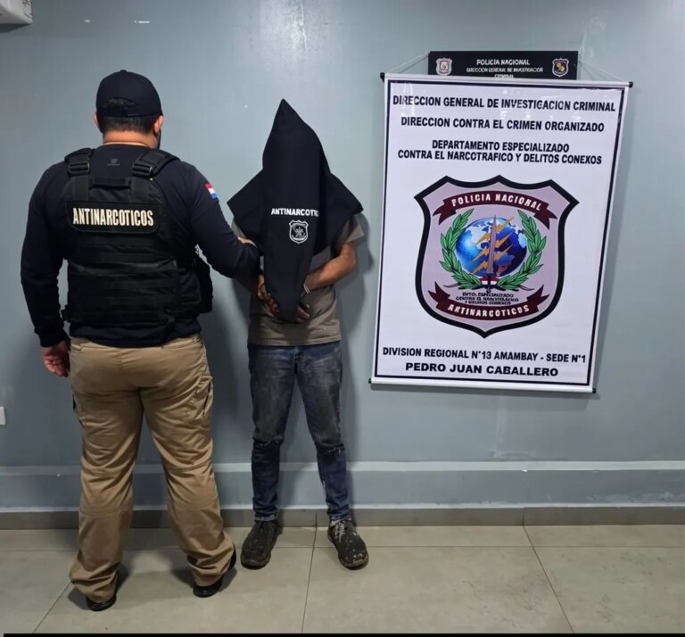 Allanan una casa por drogas y detienen a un prófugo en Pedro Juan Caballero