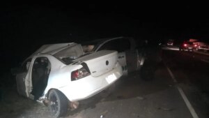 Choque fatal entre automóvil y camioneta deja un policía muerto en Cerro Corá