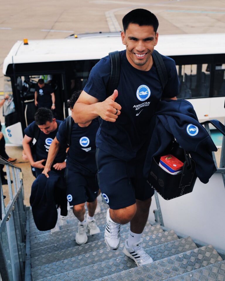 Diego Gómez volvió a los entrenamientos del Brighton después del Mundial